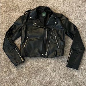 Vegan Leather Moto Jacket